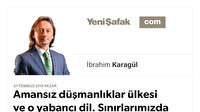 * Amansız düşmanlıklar ülkesi ve o yabancı dil. Sınırlarımızda hazırlıklar var. Toparlanın artık! * ‘Siyasi eleştiri’ değil, ganimet paylaşımı, intikam saldırısı bu. Masada çok büyük bir hesap var. * Kudüs’e ağıt yakarken bugünü ıskalamak tam bir ikiyüzlülüktür.
