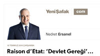 Raison d’Etat: ‘Devlet Gereği’...