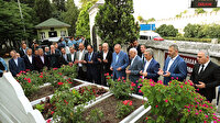 Cumhurbaşkanı Erdoğan, Erbakan'ın kabrini ziyaret etti