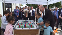 Bakan Soylu, şehit çocuklarıyla langırt oynadı