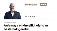 Anlamaya en öncelikli olandan başlamak gerekir