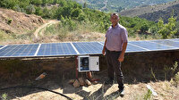 Kiraz bahçesinde kendi elektriğini üretiyor