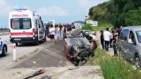 Giresun'da trafik kazası: 5 yaralı