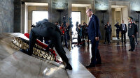 Cumhurbaşkanı Erdoğan ve YAŞ üyeleri Anıtkabir'i ziyaret etti