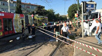 Cevizlibağ'da tanker tramvaya çarptı
