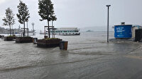 Üsküdar'da deniz ile kara birleşti