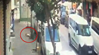 Bebeğin 2. kattan düştüğü anlar kamerada