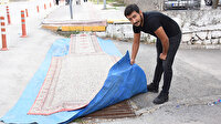 Kanalizasyon kokusuna halı ve brandalı önlem
