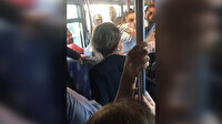 Metrobüste kadın şiddeti kamerada