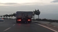 Kurtköy’de patenli gencin tehlikeli yolculuğu kamerada