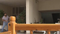 Akçakale'de gazetecilerin bulunduğu otelin yakınlarına havan topu atıldığı anlar