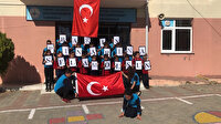 Köy okulundan Mehmetçik'e "Bayrak" şiiriyle destek