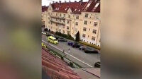 Ambulans çalan silahlı kişi yayaları ezdi