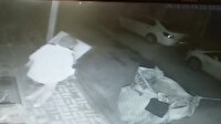 Rögar kapağını çalan adam güvenlik kamerasında