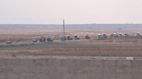 ABD konvoyu 'Güvenli Bölge' sınırının içinde bulunan Ayn İsa bölgesinde görüntülendi