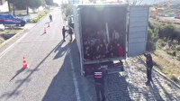 Kapalı kasa kamyondan 82 kaçak göçmen çıktı, kamyon sürücüsü tutuklandı