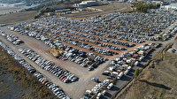 Ankara'da yediemin otoparkındaki araçlar çürümeye terk edildi