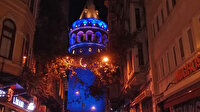 Galata Kulesi, Dünya Diyabet Günü'nde maviye büründü