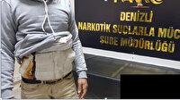 Denizli'de otogarda üzerinde uyuşturucu dolu kuşakla yakalandı