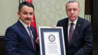 'En fazla fidan dikme rekoru' belgesi Cumhurbaşkanı Erdoğan'a takdim edildi