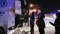 Sivas-Erzincan kara yolunda yolcu otobüsüyle kar küreme aracı çarpıştı: 1 ölü