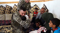 Mehmetçik'ten doğumuna vesile oldukları Pınar bebeğe ziyaret