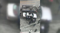 Otomobilini çektirmemek için üzerine çıktı
