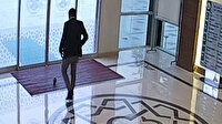 Yaralı güvercinin belediye binasına sığındığı anlar kamerada
