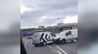 Öfkeli sürücü tartıştığı kişinin aracına defalarca çarptı