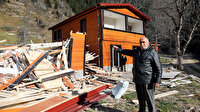 Uzungöl'de yanlışlıkla yıkıldığı iddia edilen bina kaçak çıktı