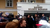 Bakırköy Belediyesi çalışanları eylemde