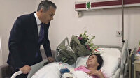 Vali Yerlikaya'dan çekicinin kaldırdığı araçtan düşen kadına ziyaret
