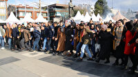 Hamsi festivalinde vatandaşlar kan bağışında bulunup horon oynadı