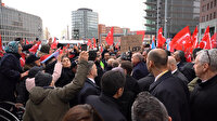 Cumhurbaşkanı Erdoğan'ı Berlin'de Türk vatandaşlar karşıladı