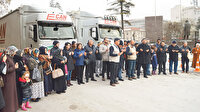 İnsani yardım TIR’ları İdlib yolunda