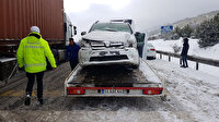 Gerede-Karabük yolunda zincirleme kaza: 8 kilometrelik kuyruk oluştu