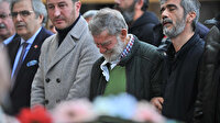 Ahmet Mekin, eşini gözyaşlarıyla son yolculuğuna uğurladı