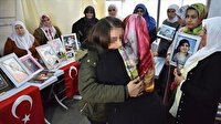 PKK'dan kaçarak teslim olan genç kız, evlat nöbetindeki aileleri ziyaret etti