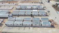 Elazığ'da konteyner kentlerin kurulumu sürüyor
