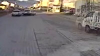 Kemer takmayan sürücü araçtan fırladı