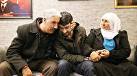 Oğluna sımsıkı sarıldı