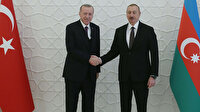 Cumhurbaşkanı Erdoğan Azerbaycan'da Aliyev tarafından resmi törenle karşılandı