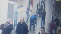Metro istasyonunda polise saldırı kamerada