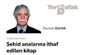 Şehid analarına ithaf edilen kitap