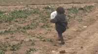 Suriyeli minik mültecinin ağır yükü