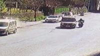 Aracı motosikletli kuryenin üzerine sürdü: Kurye ölümden döndü
