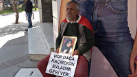 Evlat nöbeti tutan baba: Dünya koronavirüsle, biz PKK virüsüyle mücadele ediyoruz