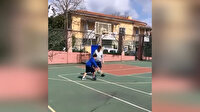 Anadolu Efes idmanı iptal etti: Ergin Ataman oğluyla basketbol maçı yaptı