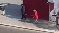 Yaşlı çiftin metreli sosyal mesafe önlemi sosyal medyada gündem oldu
