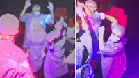 Doktor kıyafetli, maskeli, eldivenli 'korona partisine' baskın: 11 kişi gözaltında, bina mühürlendi